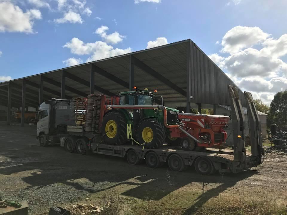 transport de machines à Noyant-Villages